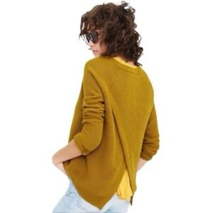 Madewell Mustard Crew Neck Sweater